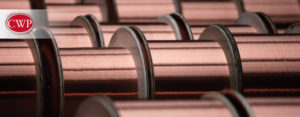 rolls of copper wire