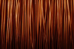 rolls of copper wire